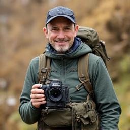 Ritratto del fotografo naturalista professionista